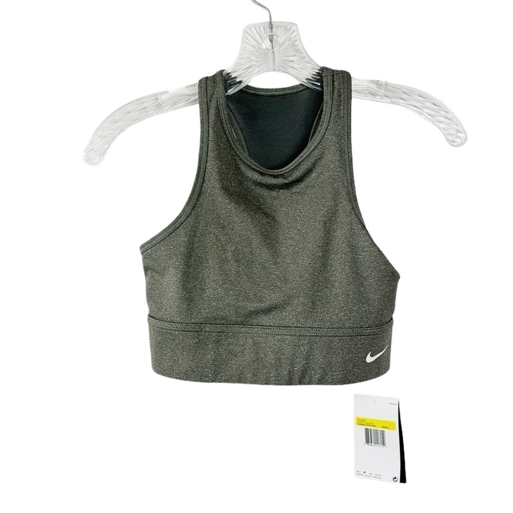 Nike Everything Sports Bra‎ Women's S Carbon Gray New Mesh Racerback Pullover